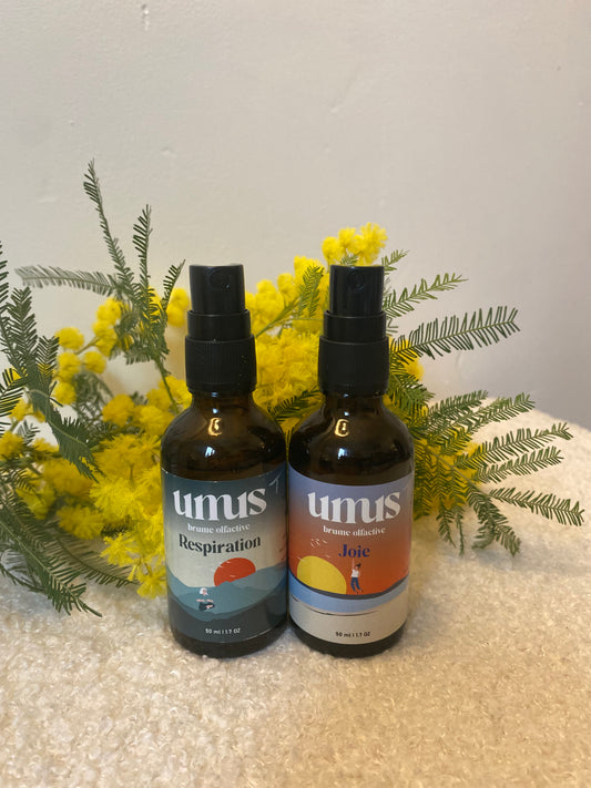 parfum d'intérieur respiration et joie avec du mimosa